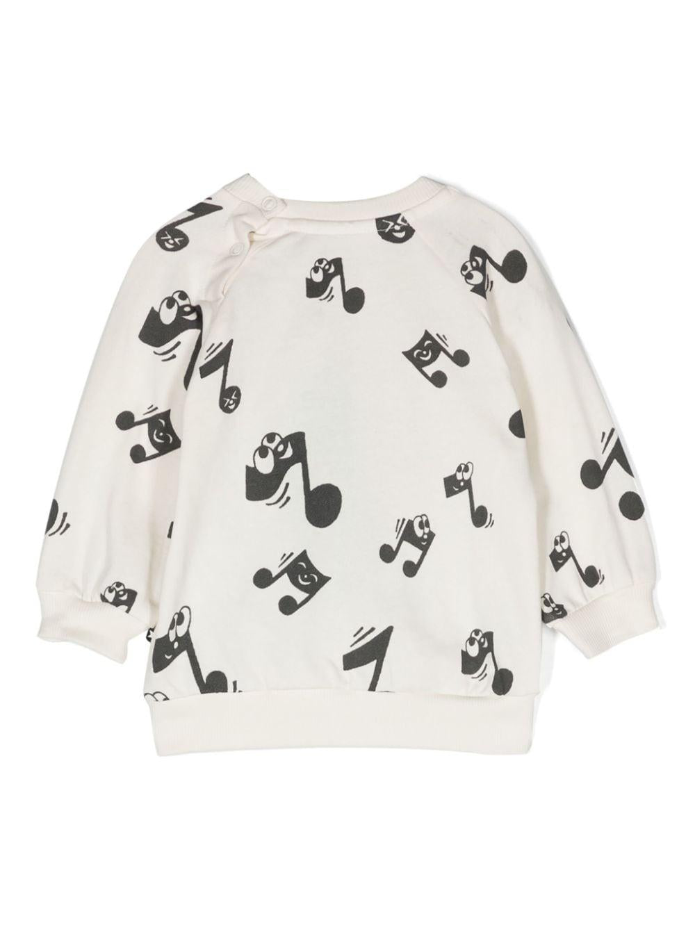 Felpa bianca neonato unisex