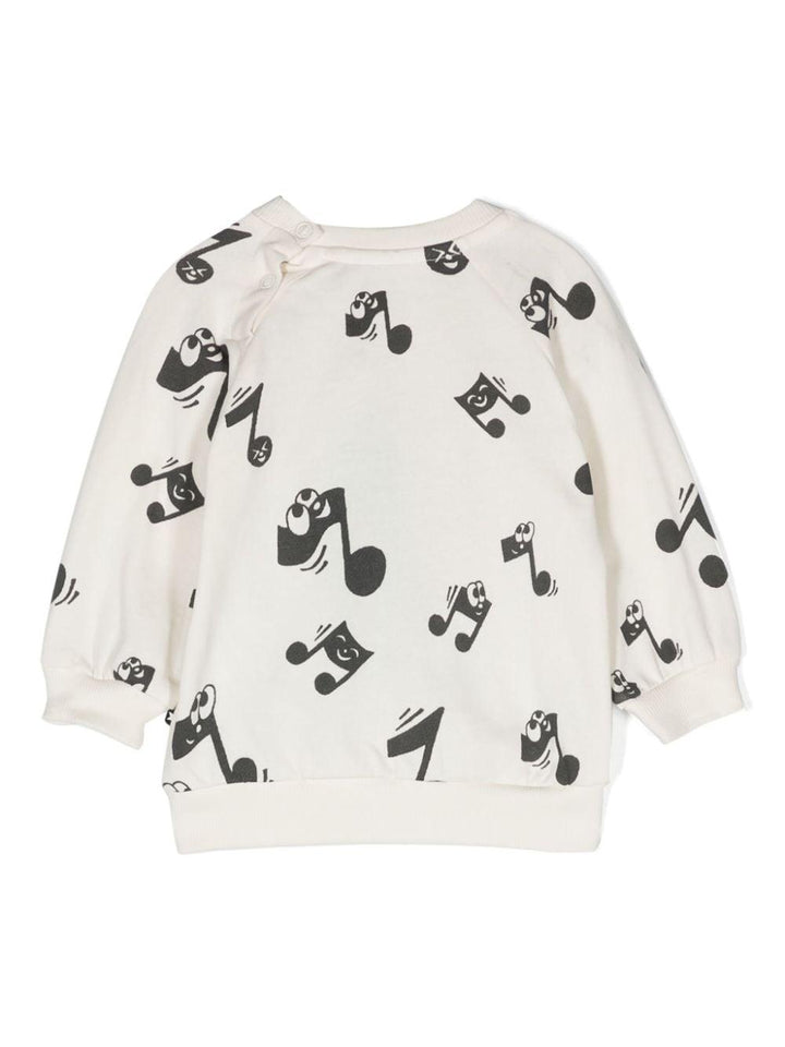 Felpa bianca neonato unisex