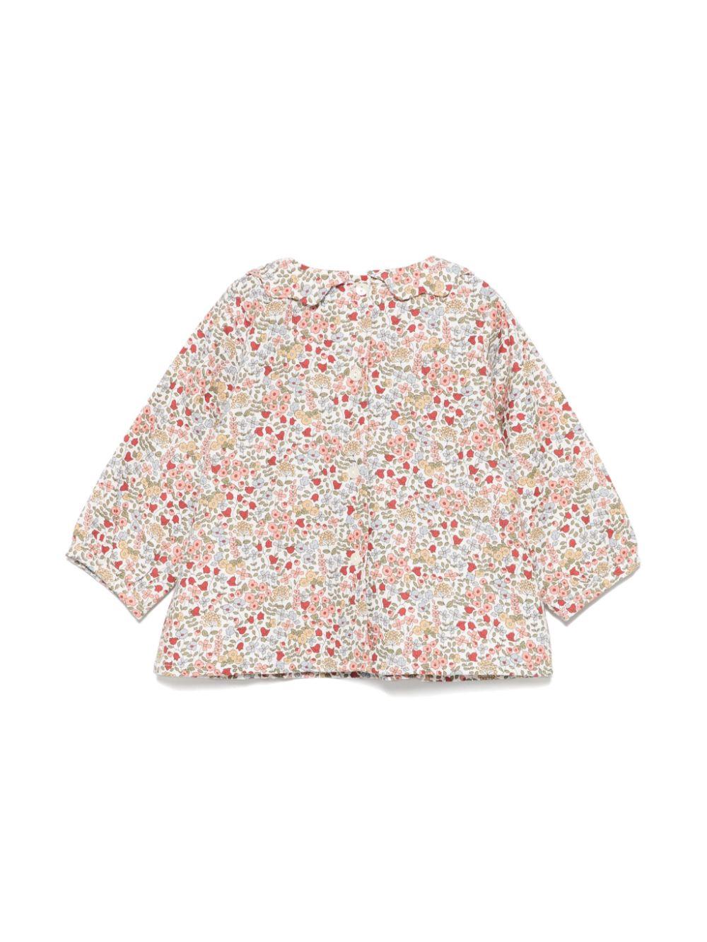 camicia fiori neonata