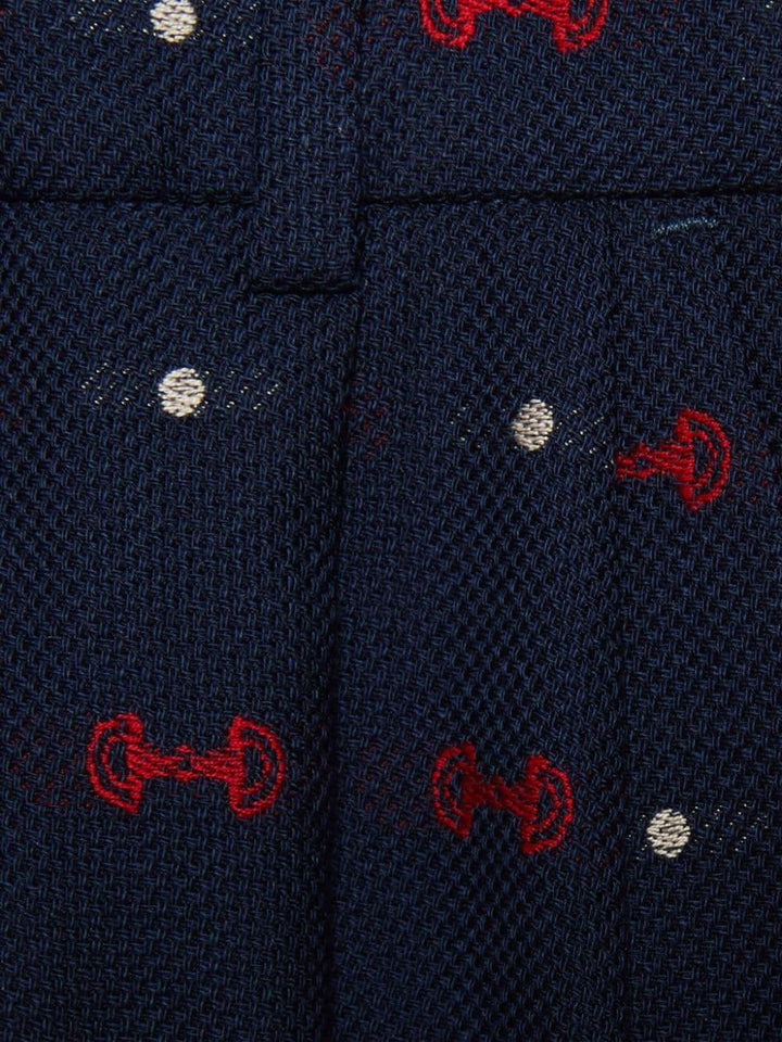 Pantaloni bambino blu/rosso