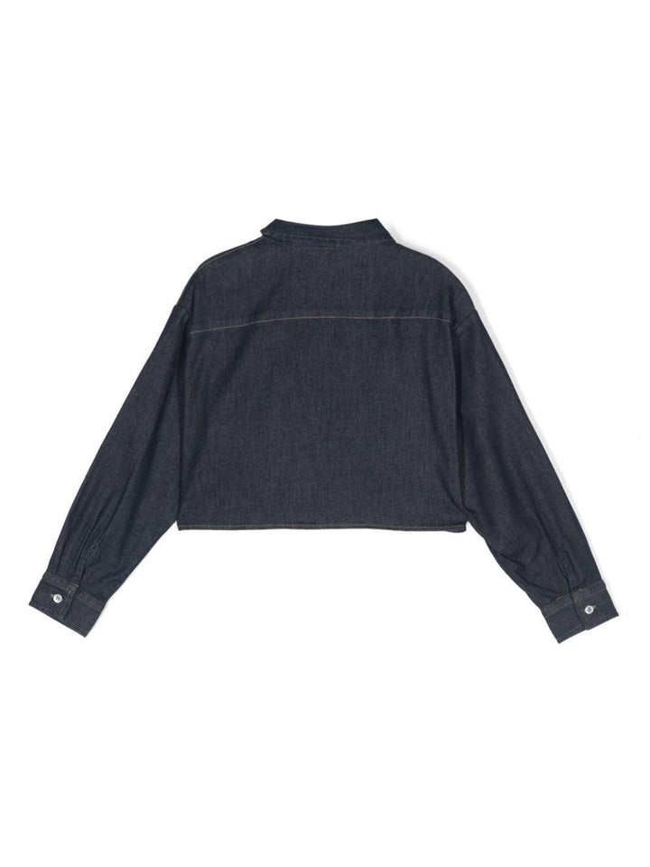Camicia blu bambina