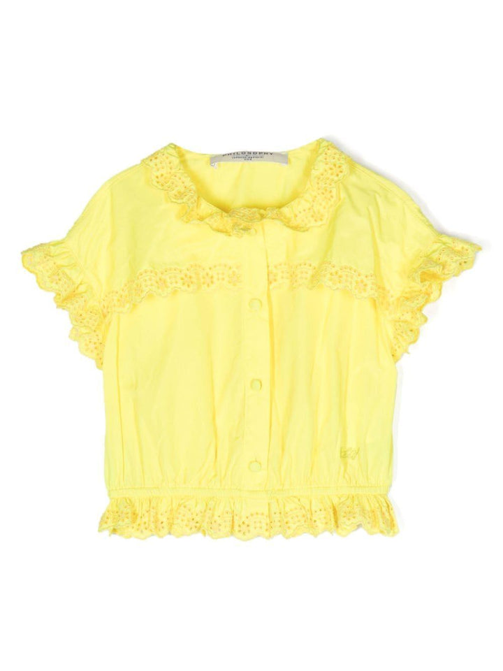 Camicia gialla bambina