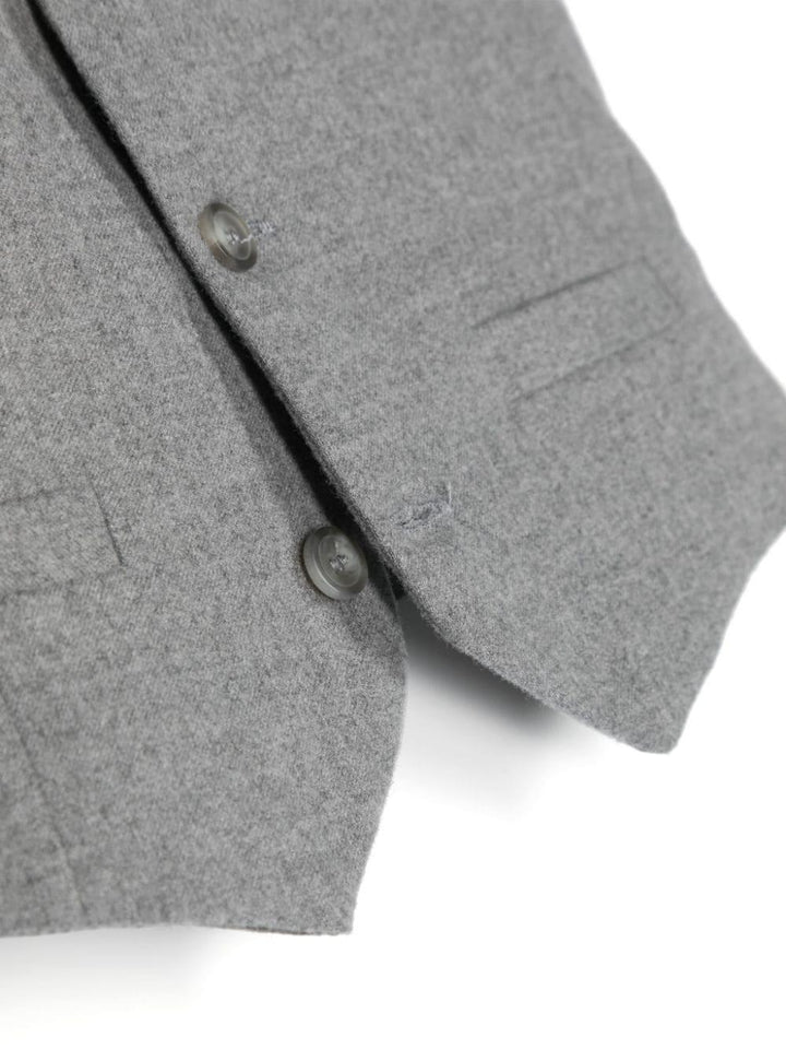 Gilet grigio neonato A23GI005W0003 072 IL GUFO 