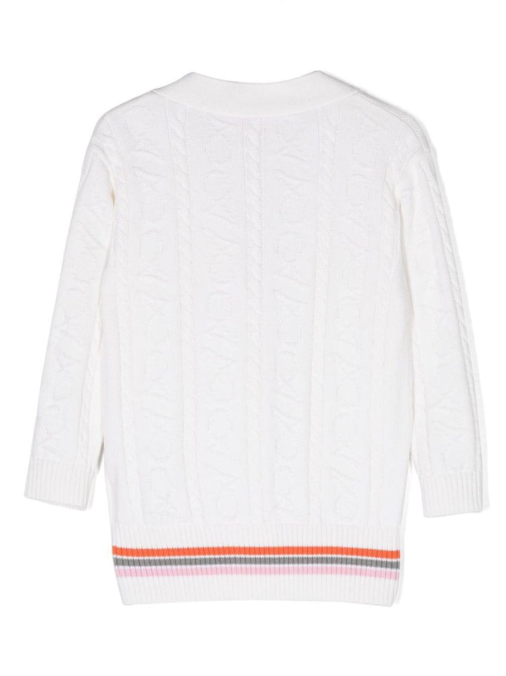 Cardigan bianco bambina