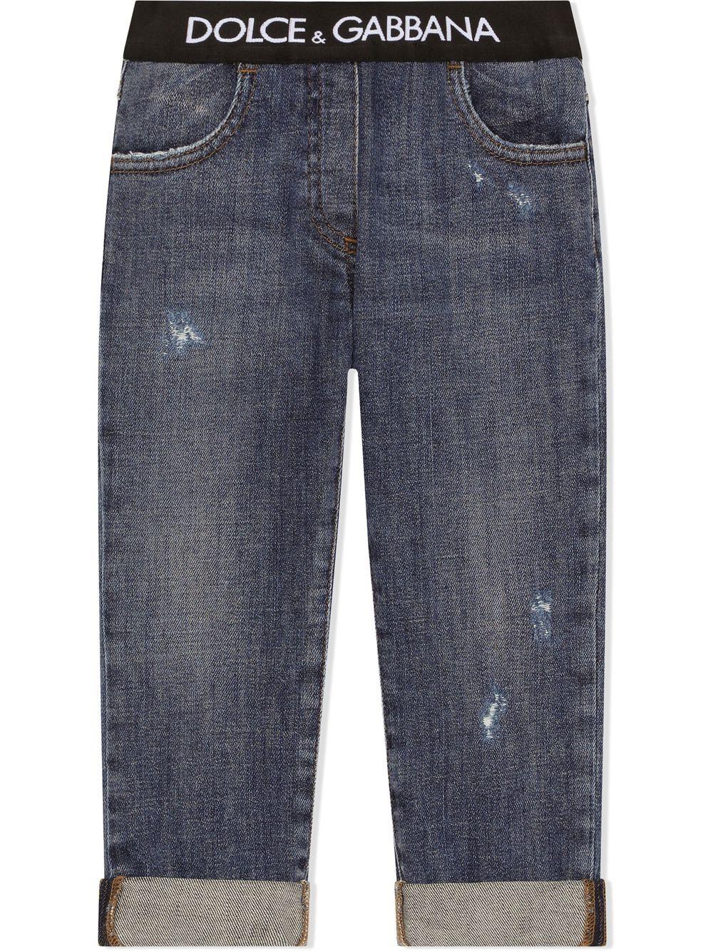 Jeans blu bambina