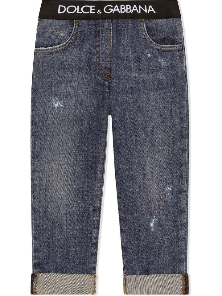 Jeans blu bambina