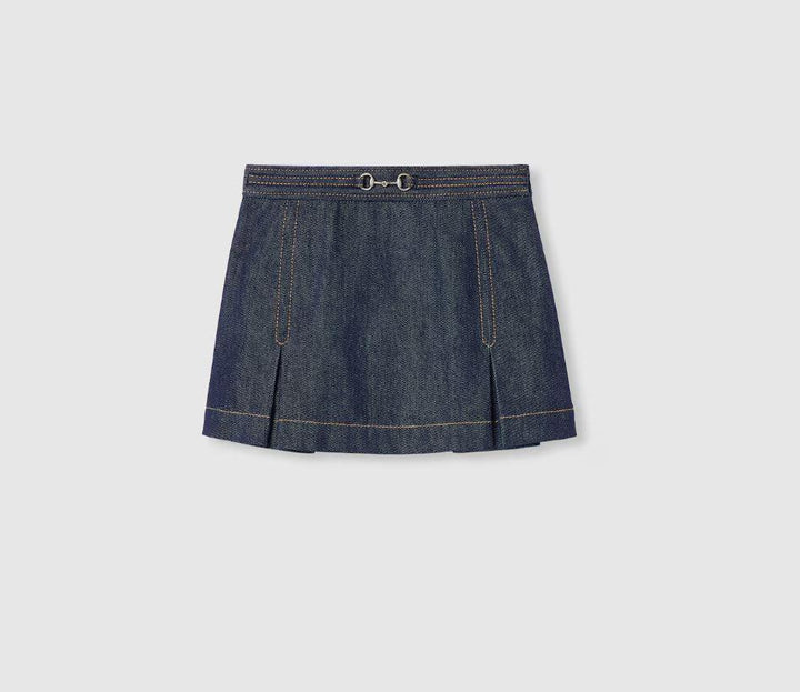 gonna denim bambina 827450XDDCP 4100 GUCCI KIDS 