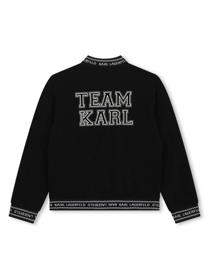 felpa nera bambino Z30048 09B Karl lagerfeld kids 