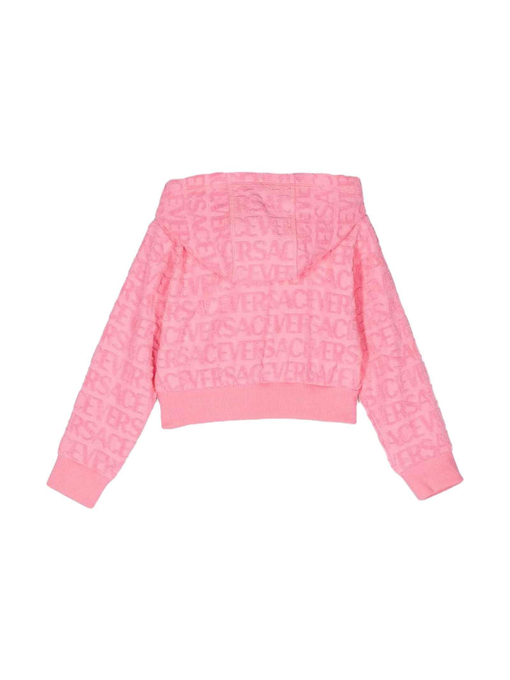 Felpa rosa bambina 10110961A08130 1PO20 VERSACE 