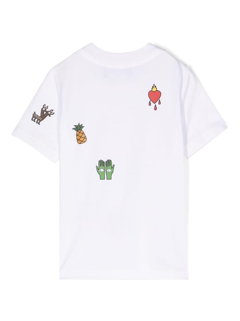 T-shirt bianca neonata