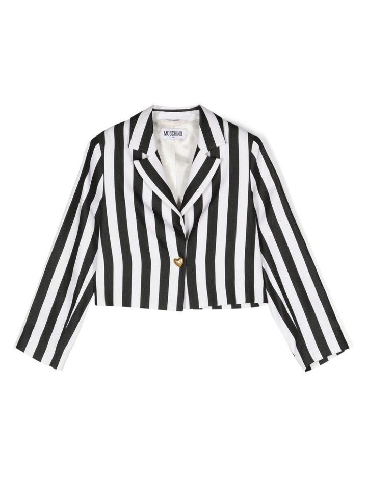 Blazer nero/bianco bambina