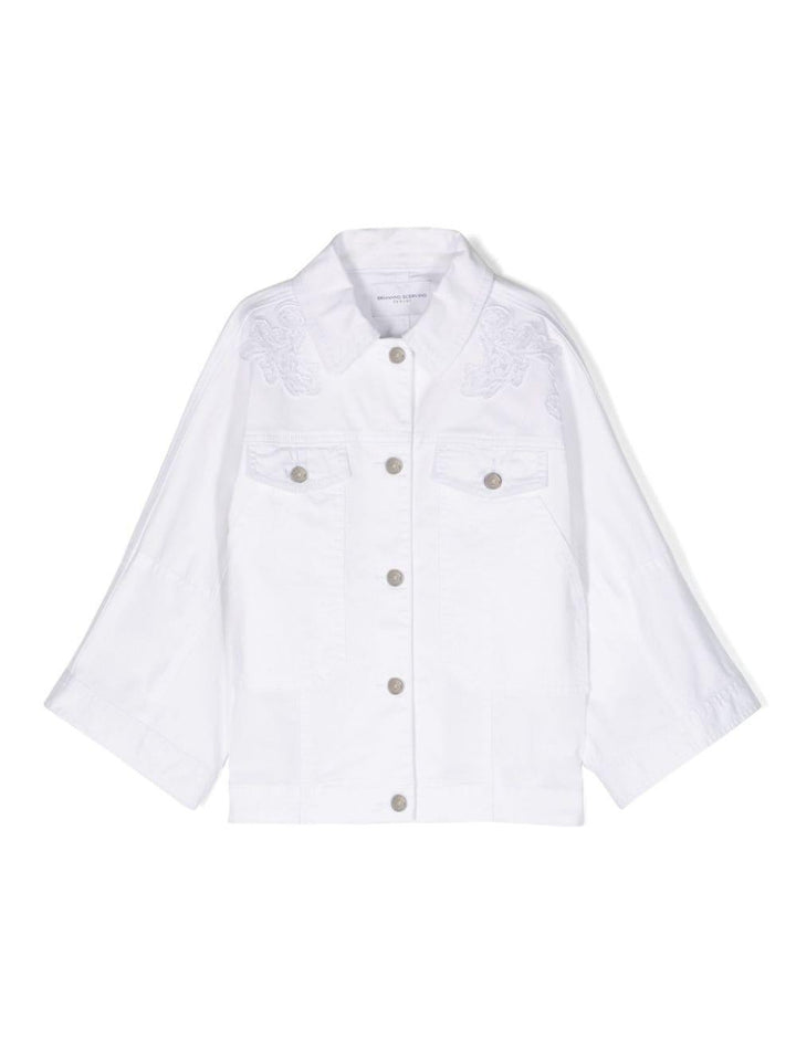 Giacca-camicia bianca bambina