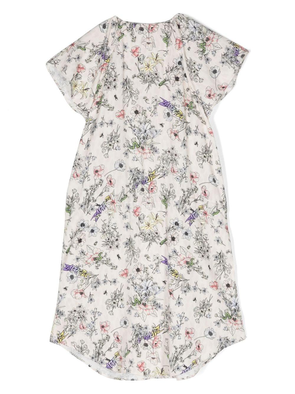 Abito bambina beige/multicolore