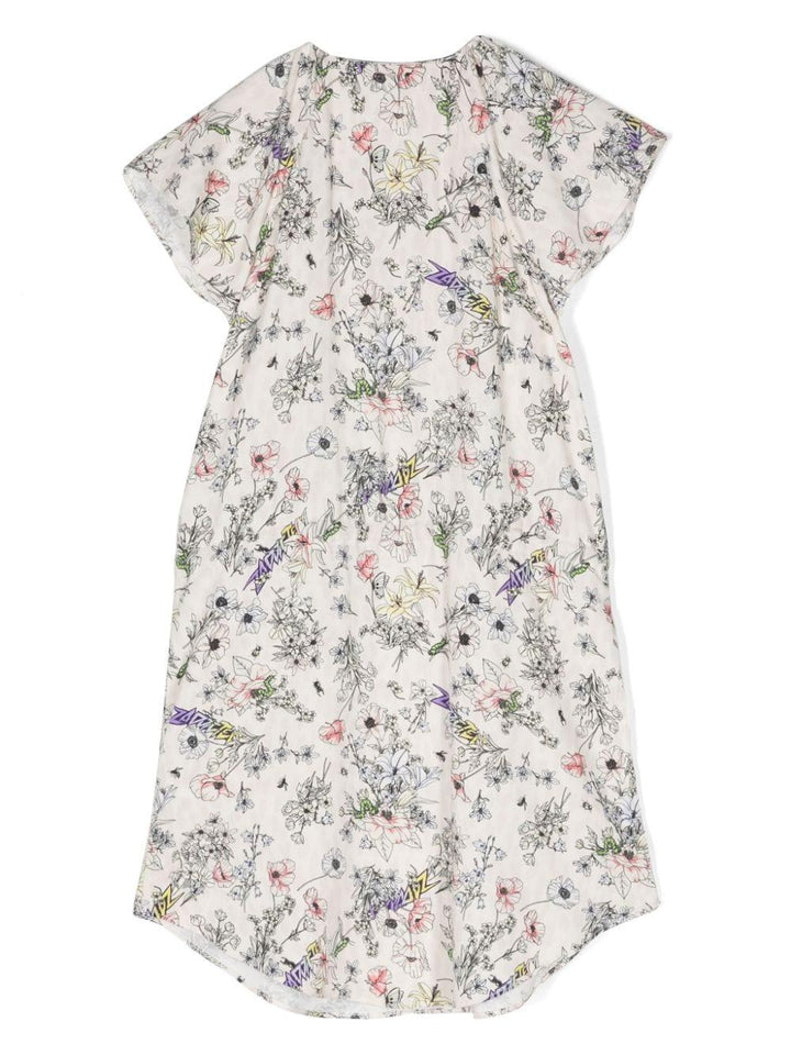 Abito bambina beige/multicolore