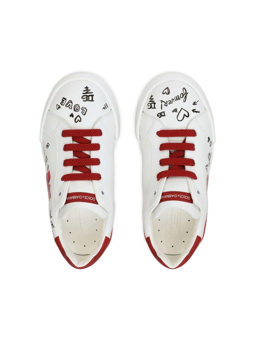 Sneakers bianche bambina