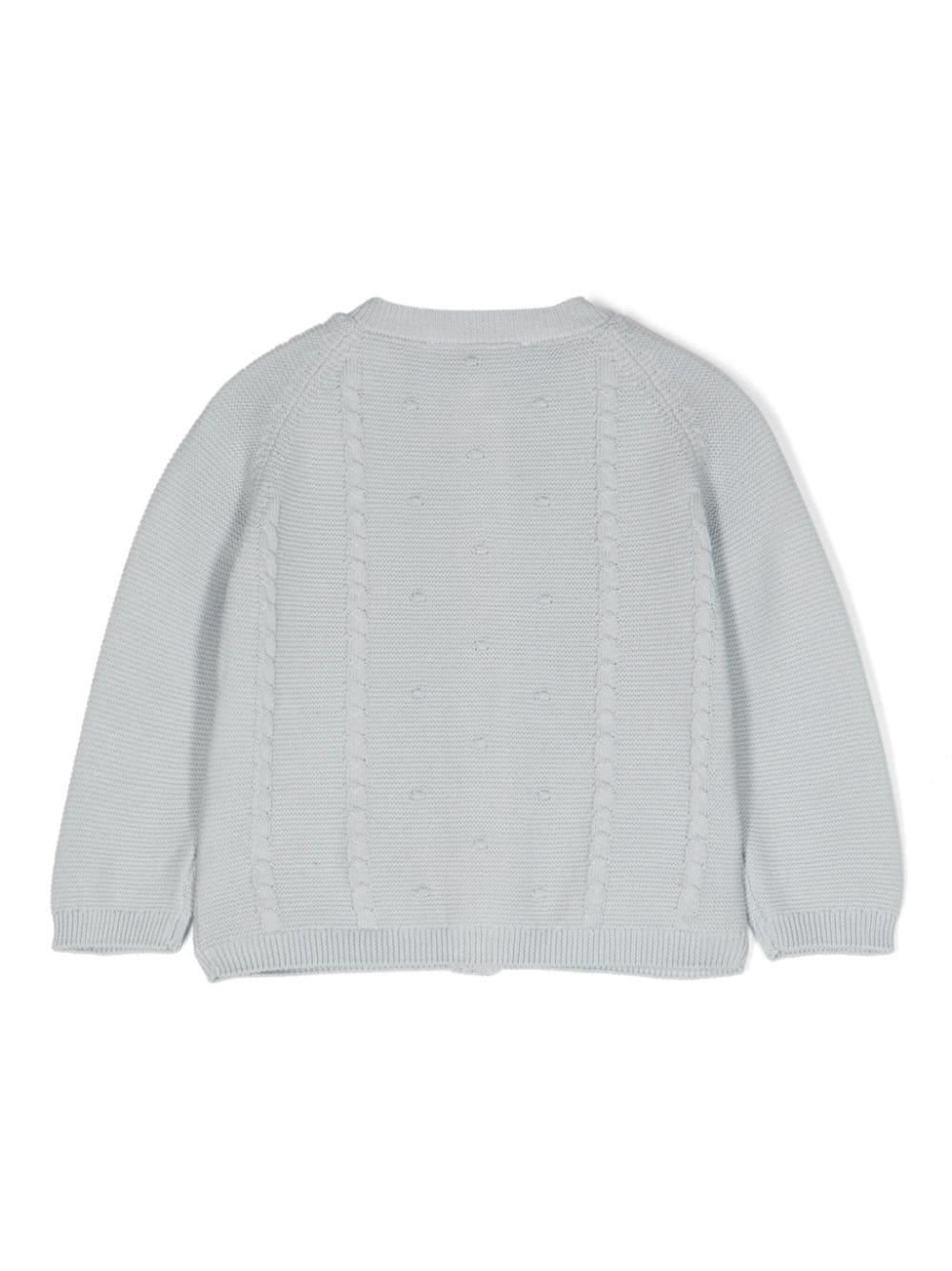 Cardigan grigio neonato