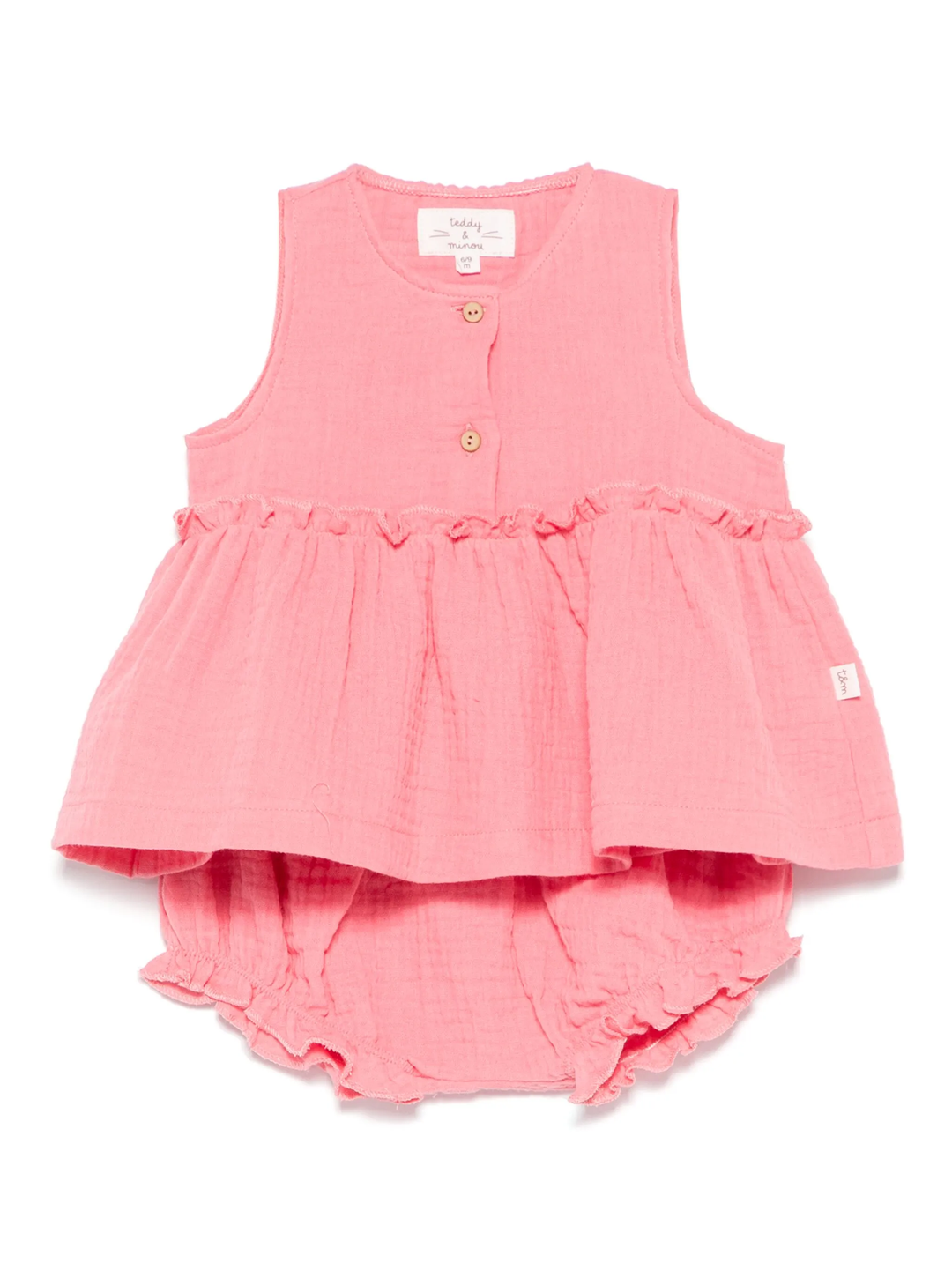 abito rosa neonata E25CP044C0070 354 TEDDY&MINOU 