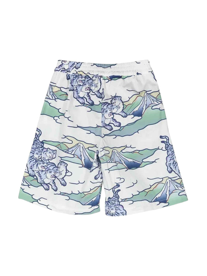 Shorts multicolor bambino K24305 791 KENZO KIDS 