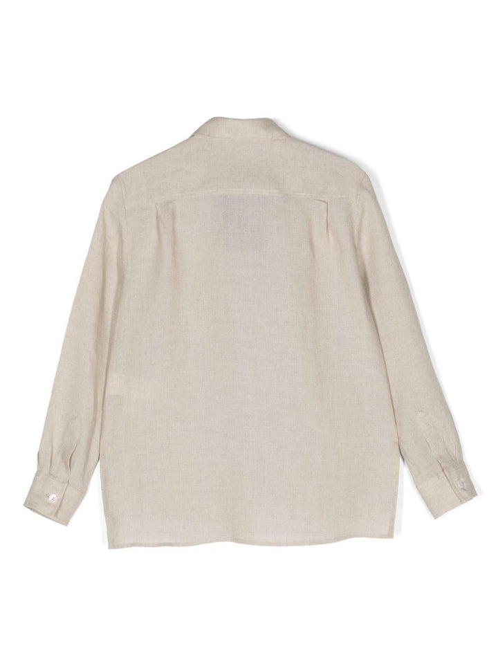 camicia beige bambino