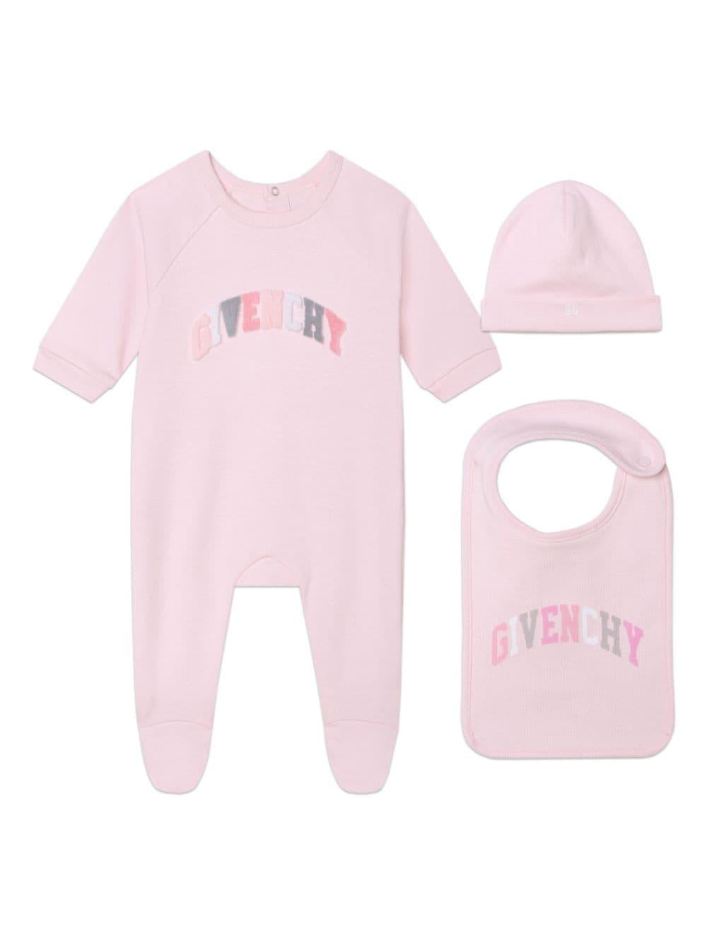 Completo rosa neonato unisex H98181 44Z Givenchy Kids 