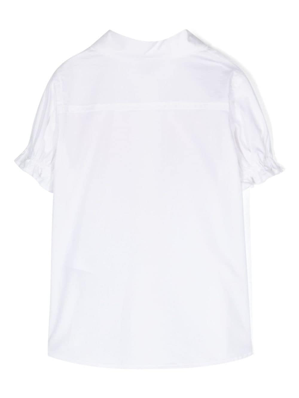 Camicia bianco/rosa bambina