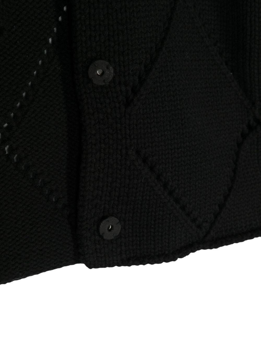 Cardigan nero bambina N21814N0317 0N900 N°21 KIDS 