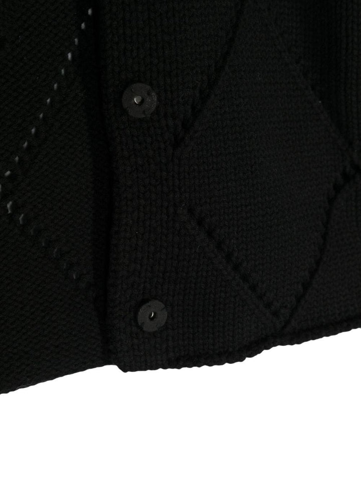 Cardigan nero bambina N21814N0317 0N900 N°21 KIDS 