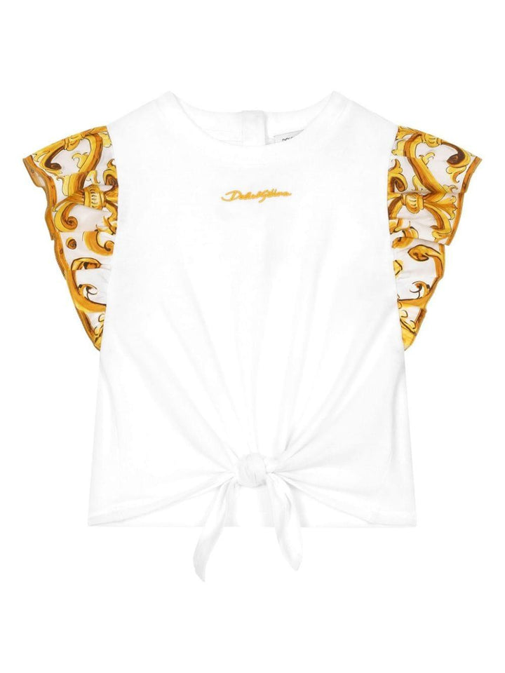 T-shirt bianco neonata