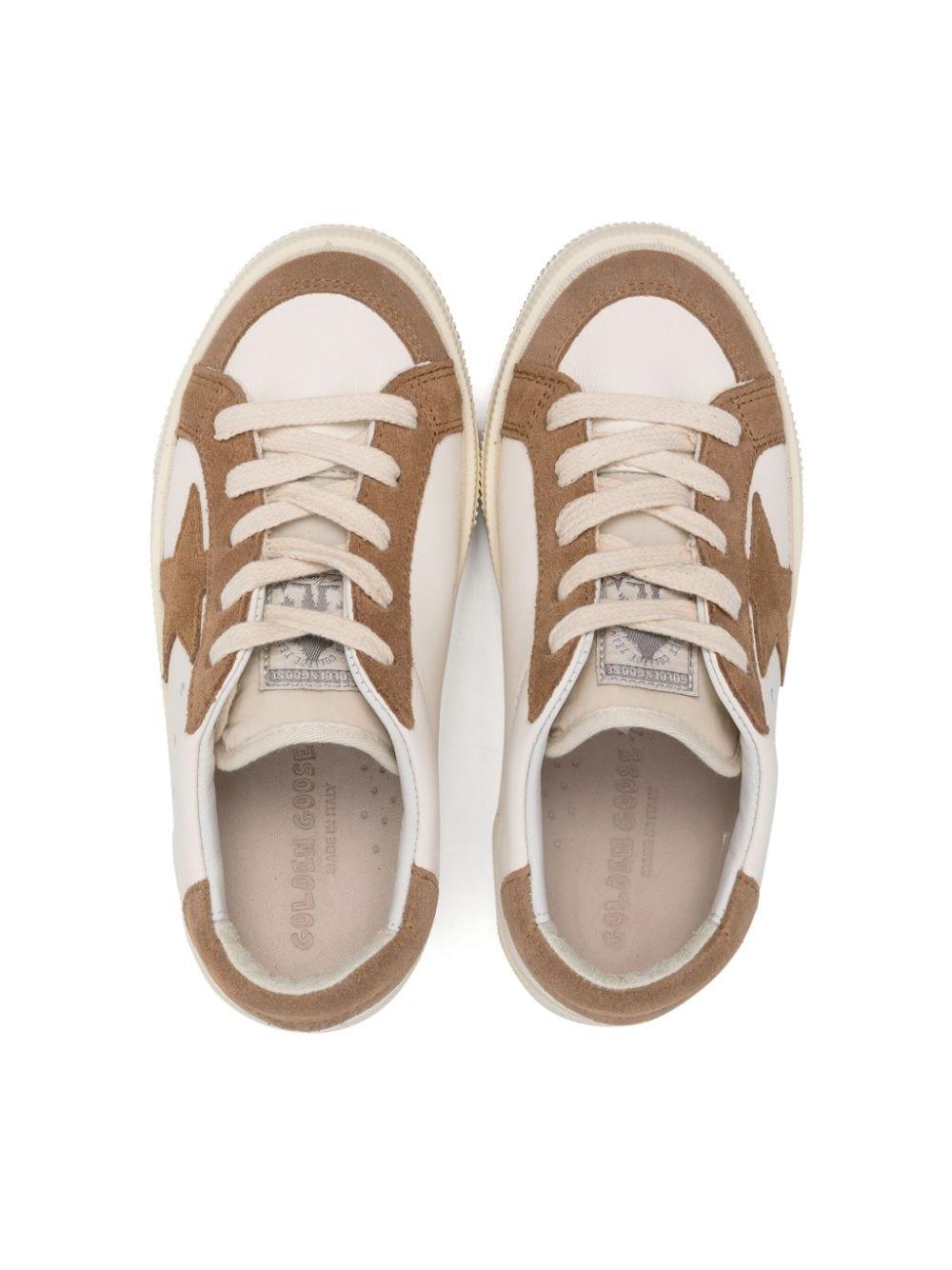 Sneakers bambino bianca/marrone
