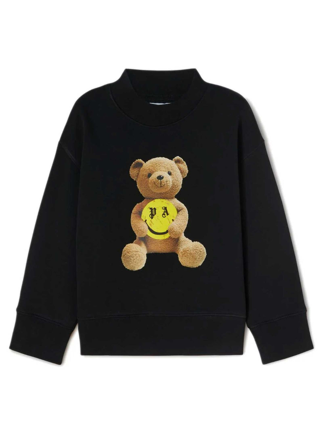 Felpa nera bambino con stampa PBBA001F23FLE001 1015 PALM ANGELS KIDS 