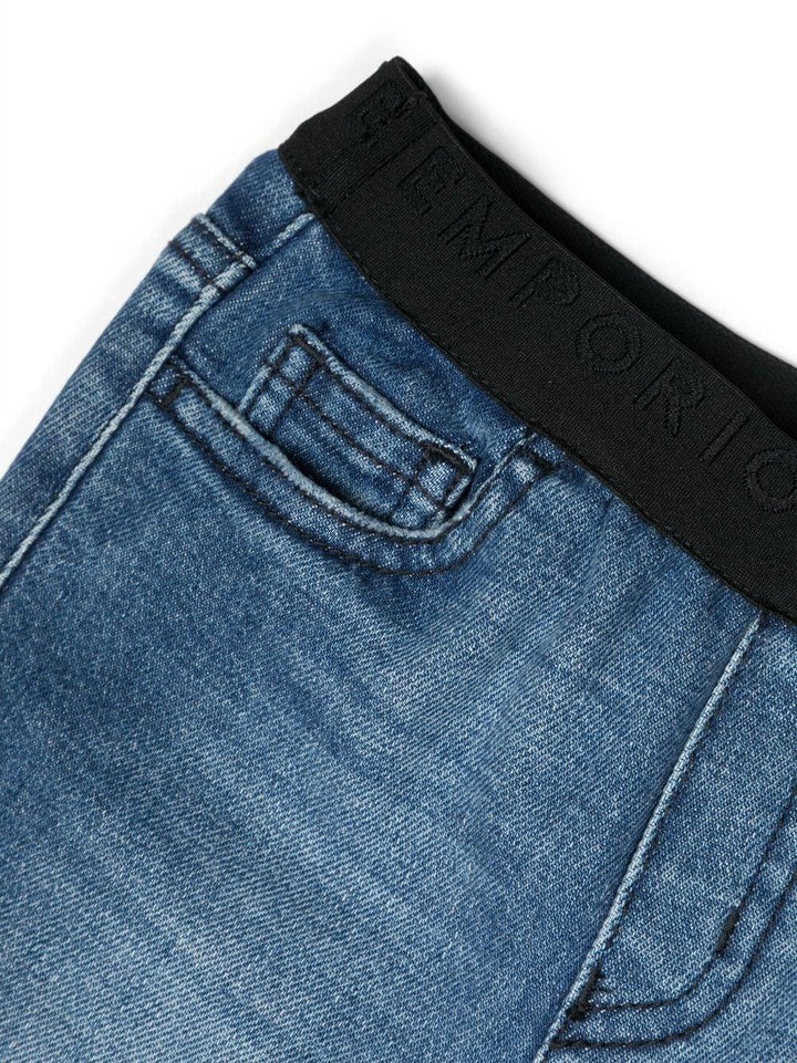 Pantalone blu denim neonato