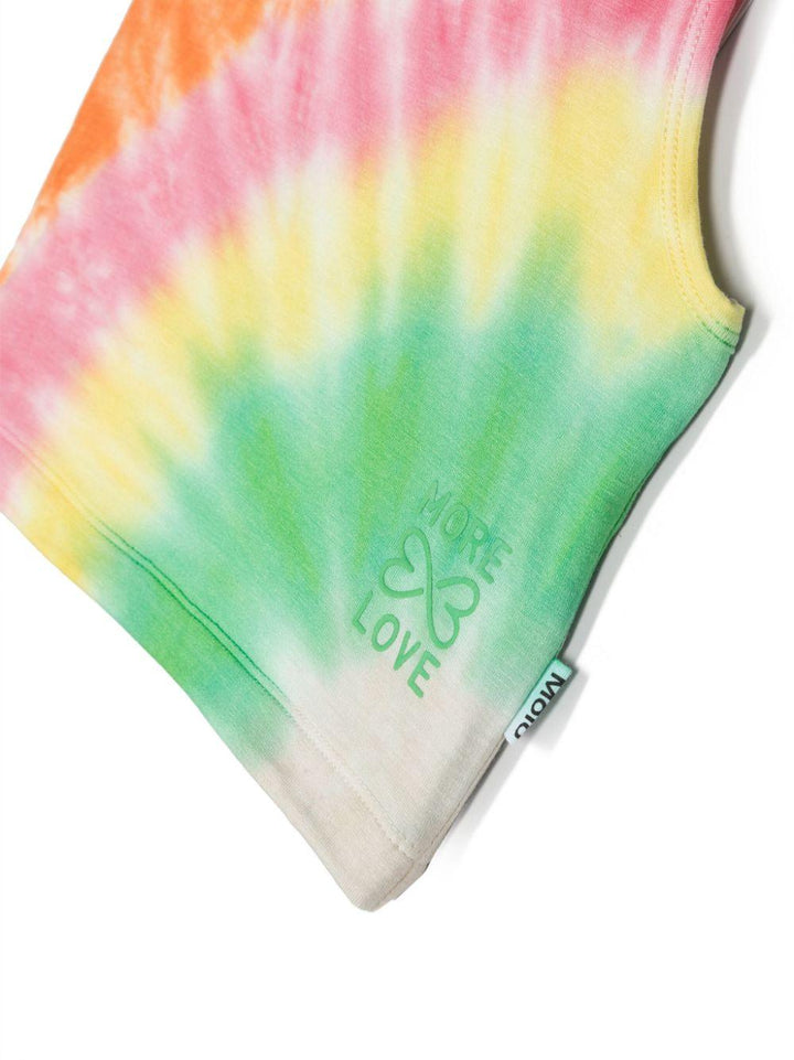 Top bambina arancione/multicolore