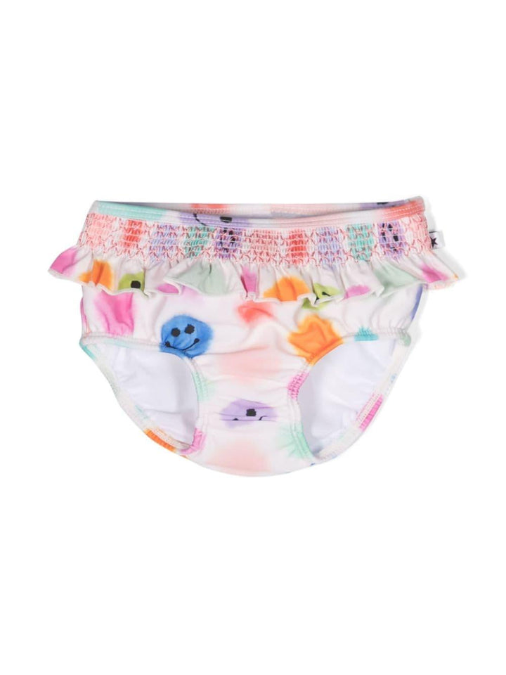 Slip neonata bianca/multicolore