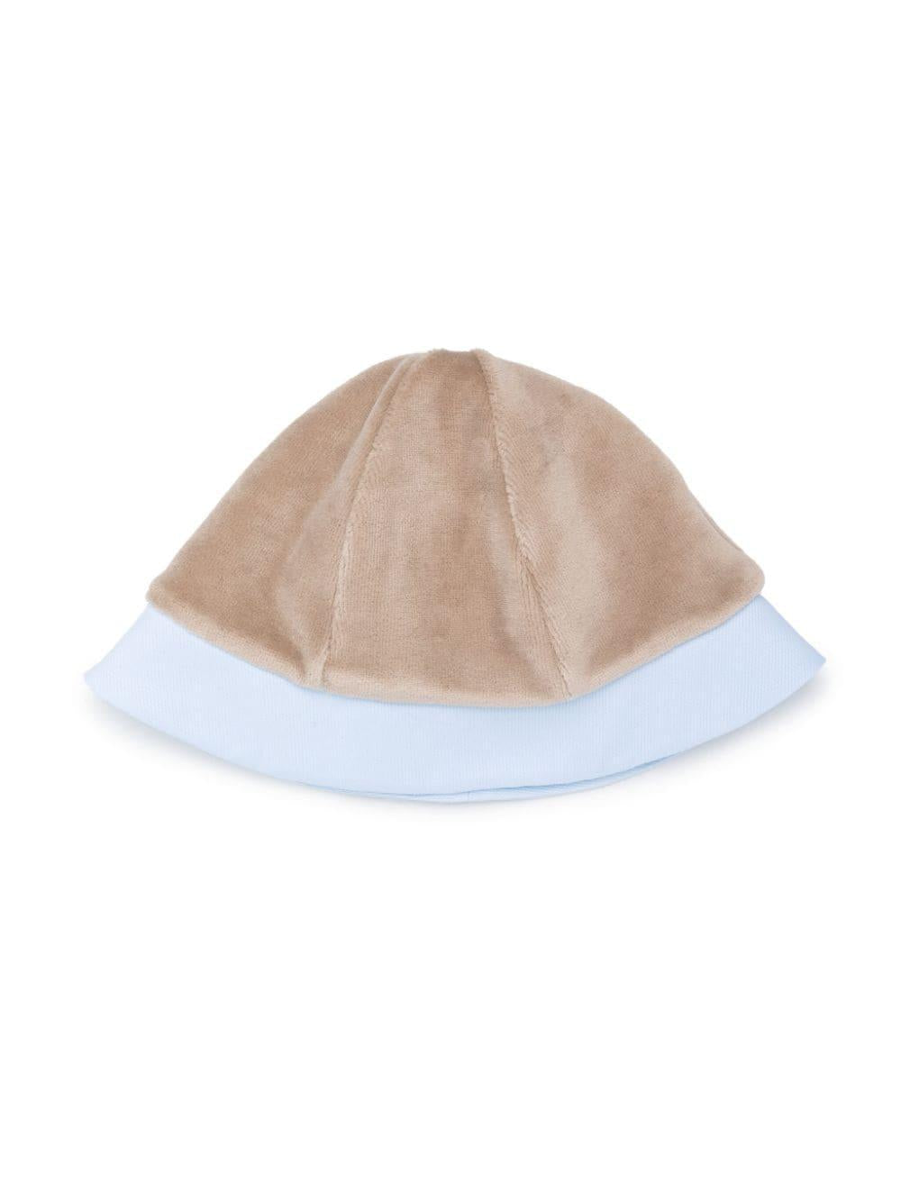 Cappello marrone chiaro neonato TBCP57L05 01 la stupenderia 