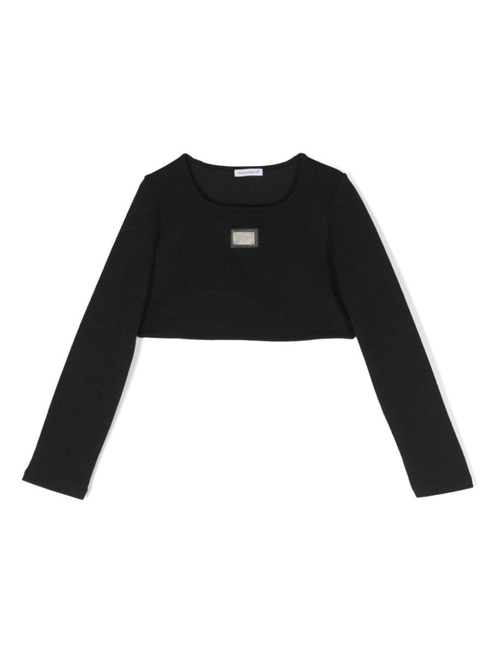T-shirt nera bambina