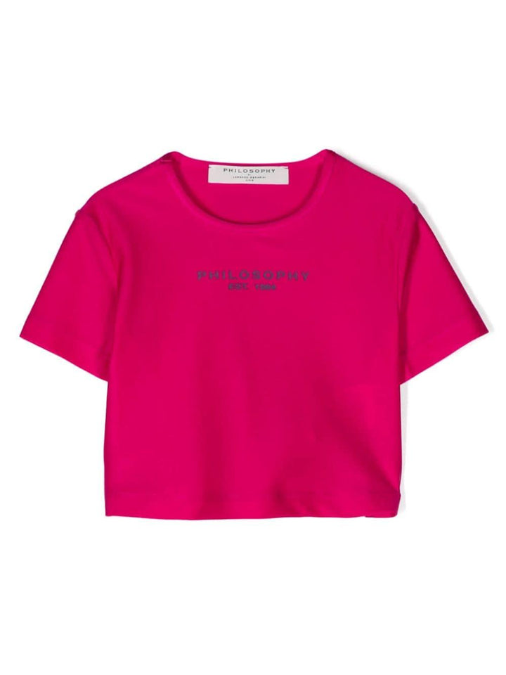 T-shirt fucsia bambina