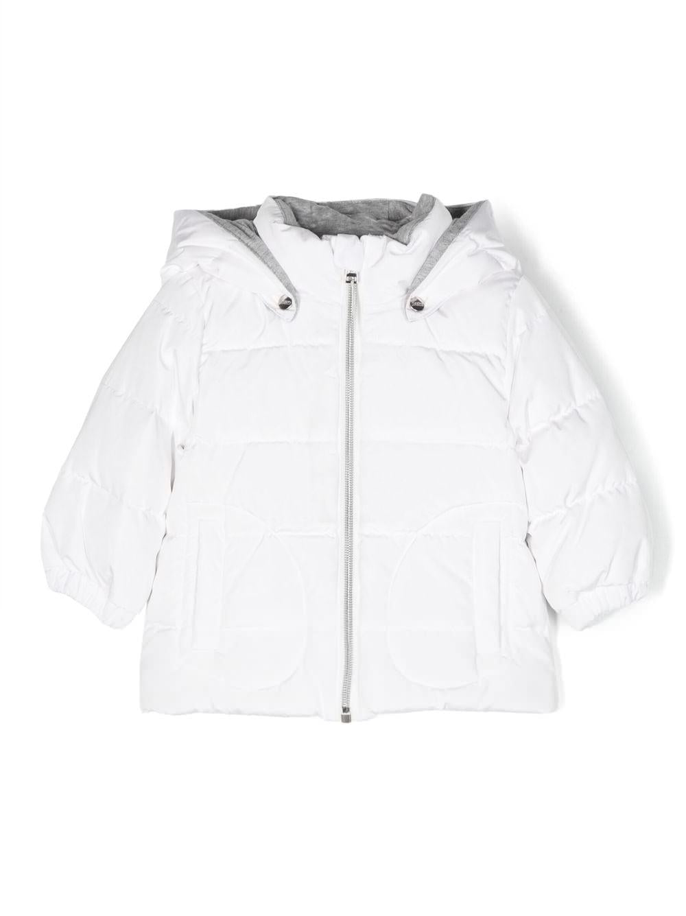 Piumino bianco neonato