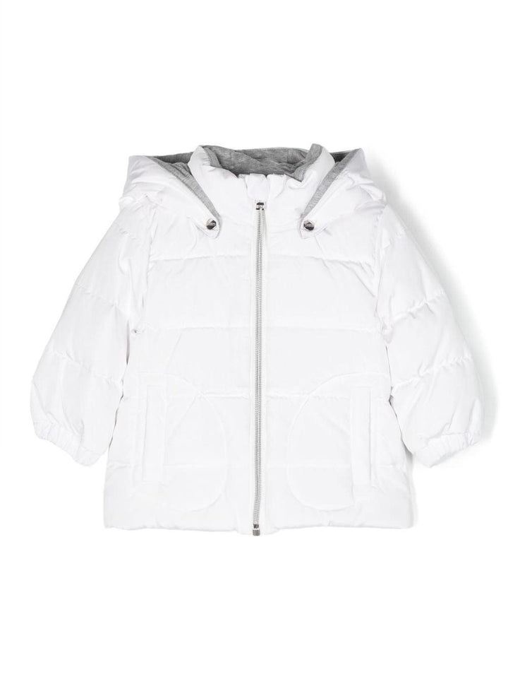 Piumino bianco neonato