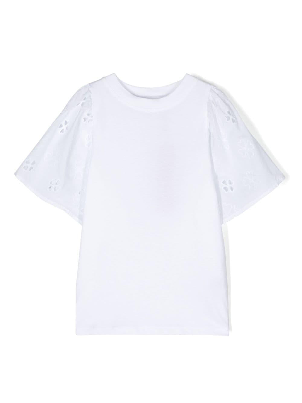 T-shirt bianca bambina