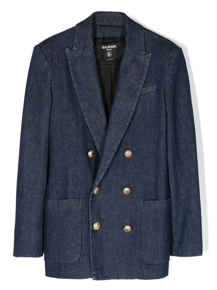 Giacca blu denim bambino