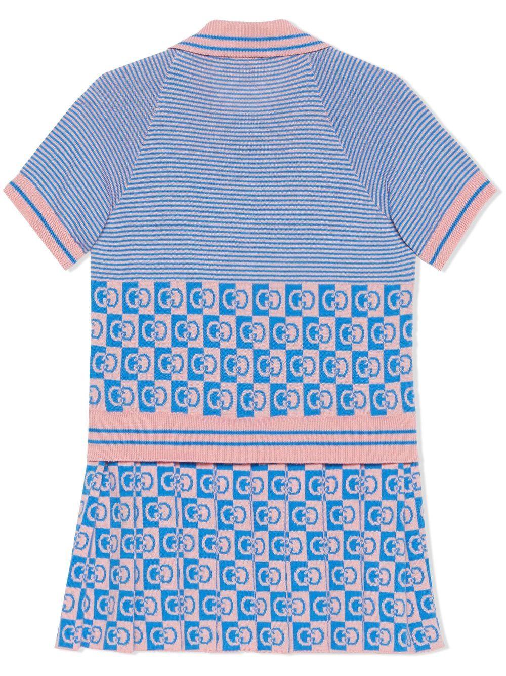 Abito blu/rosa bambina