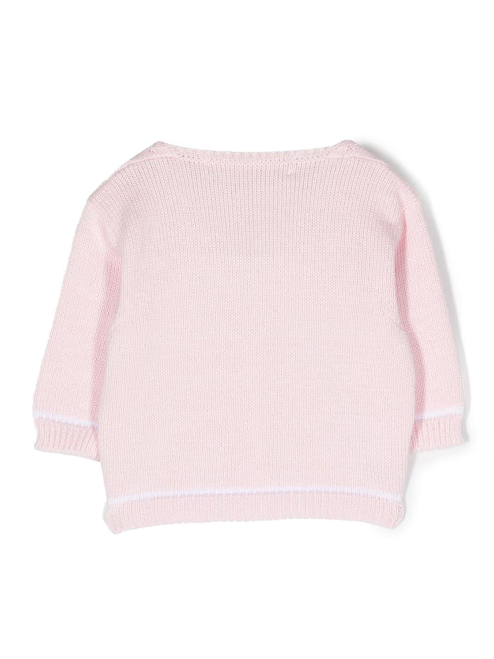 Cardigan rosa neonato