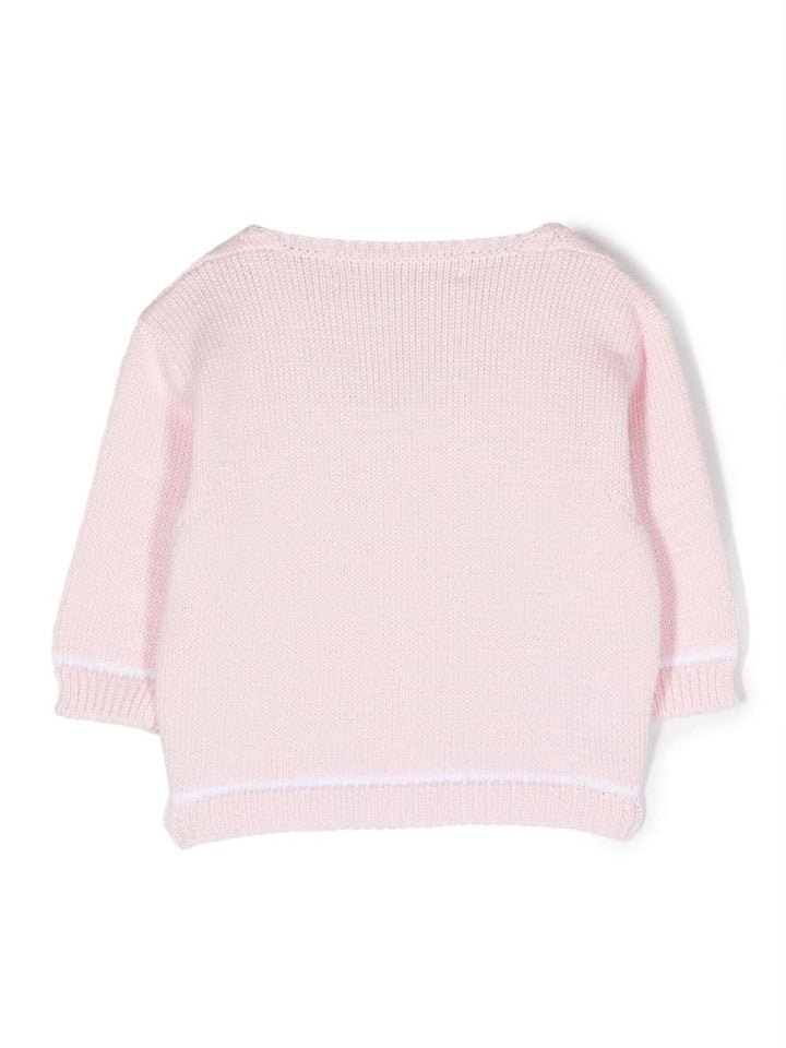 Cardigan rosa neonato