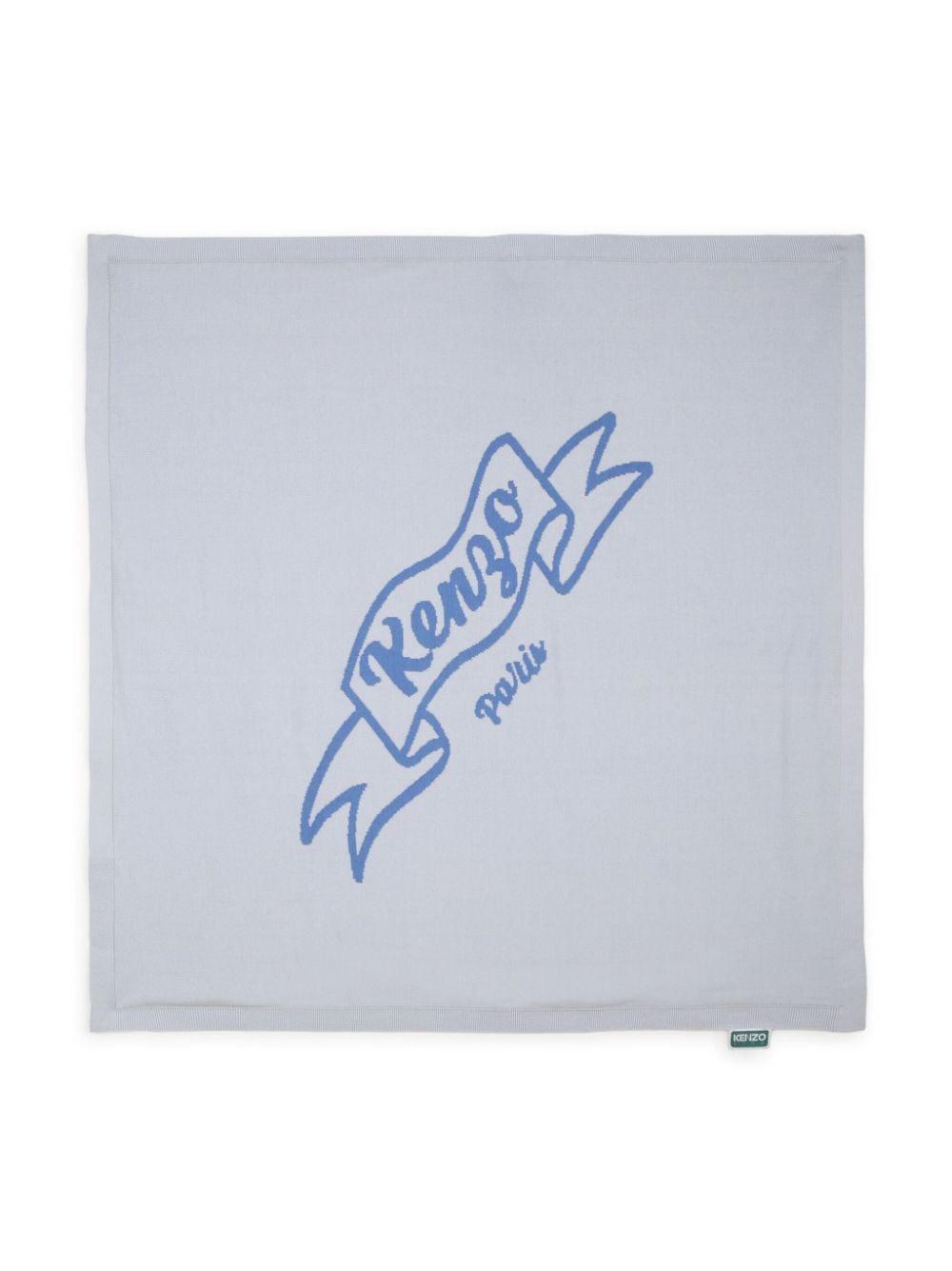 Coperta neonato blu/grigio K60018 771 KENZO KIDS 