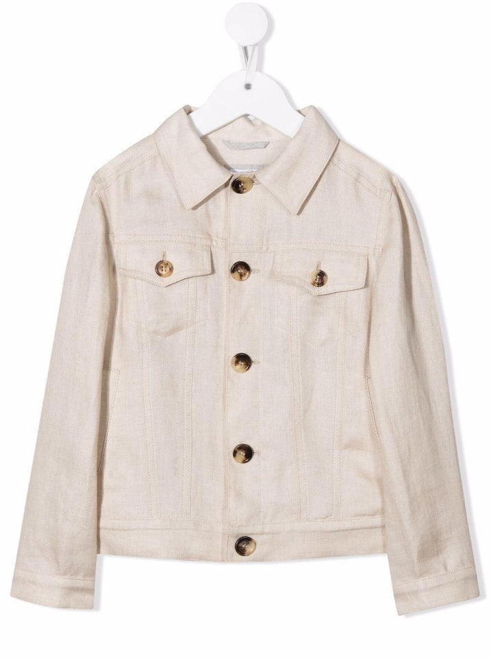 Giubbino beige bambino