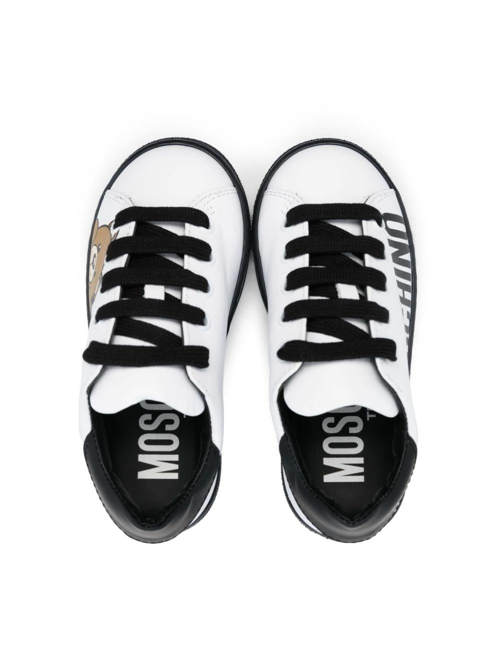 Sneakers bianche unisex 75969 VAR01 MOSCHINO KIDS 