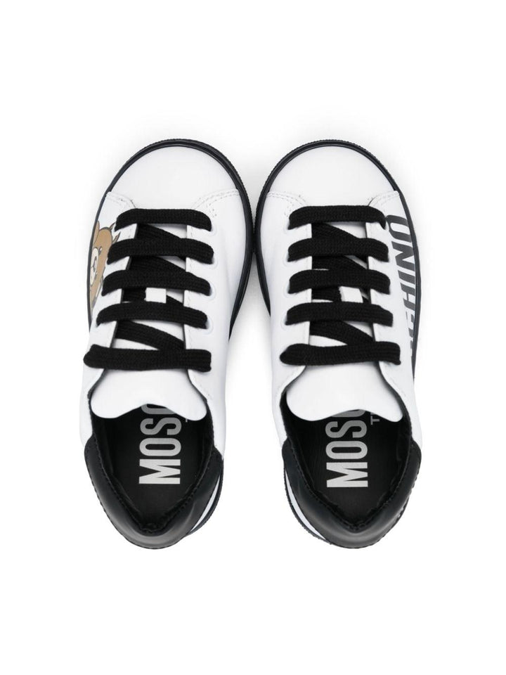 Sneakers bianche unisex 75969 VAR01 MOSCHINO KIDS 