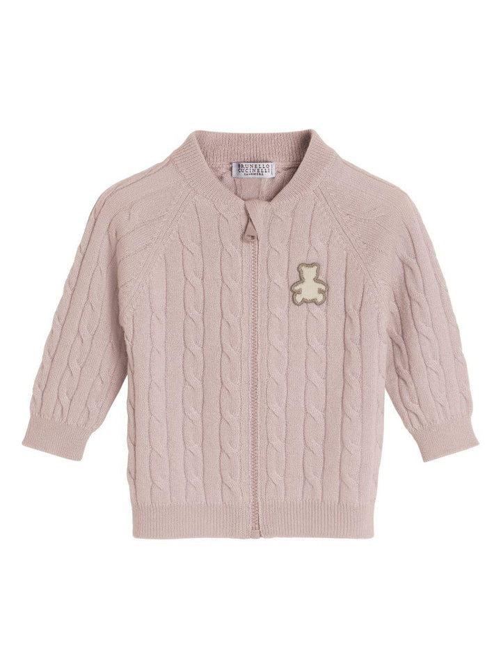 Cardigan rosa neonato