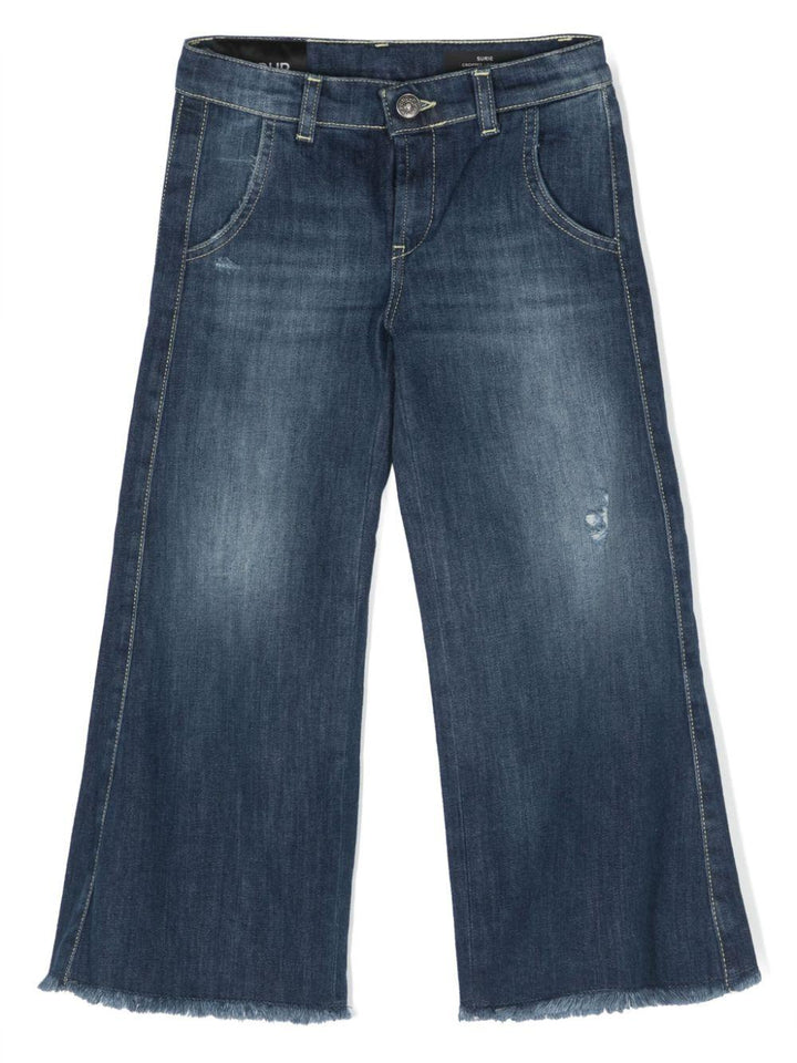 Pantaloni jeans blu navy bambina