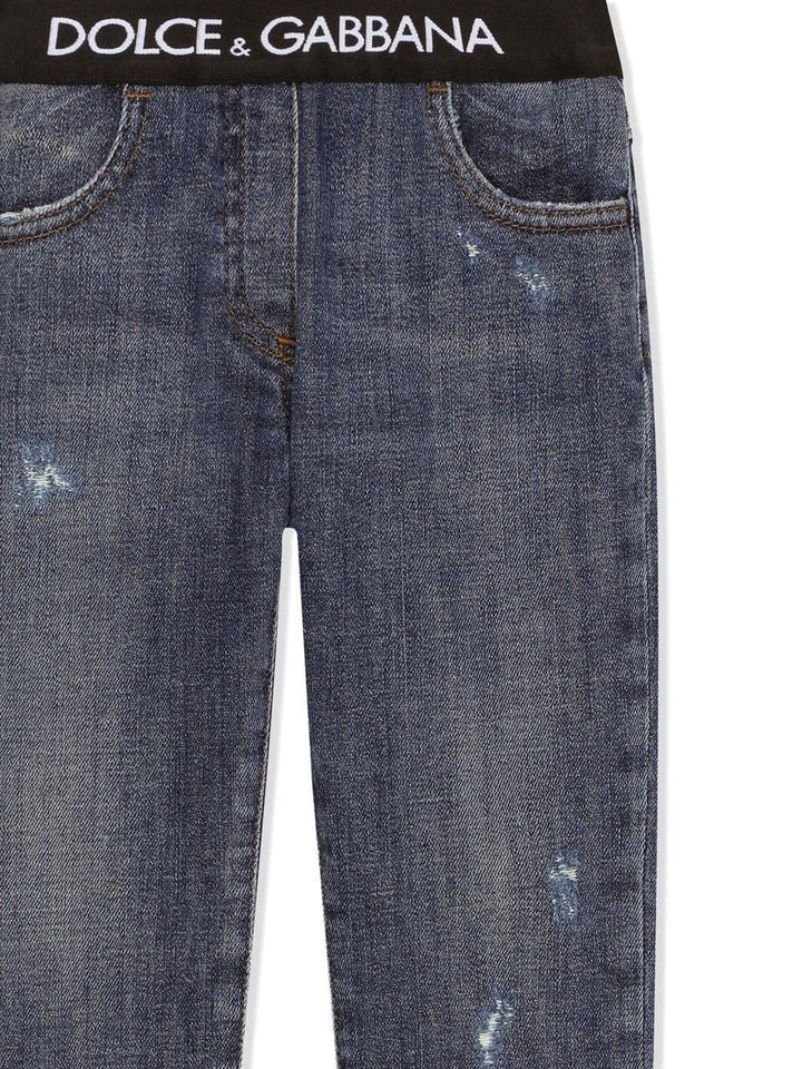 Jeans blu bambina